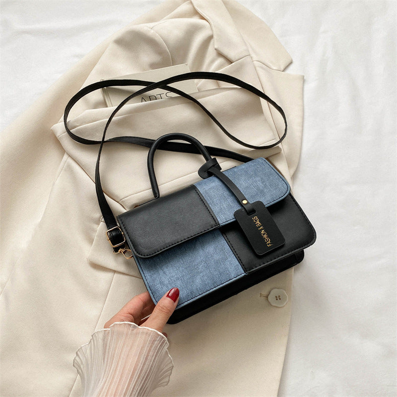 Splicing Texture Handbag