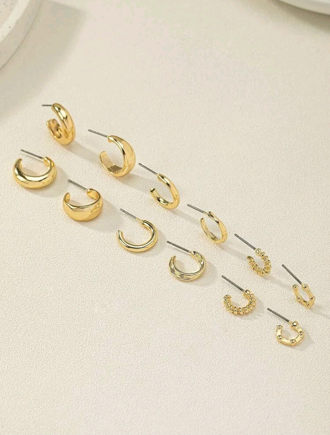 6 Pairs Style Stud Earrings