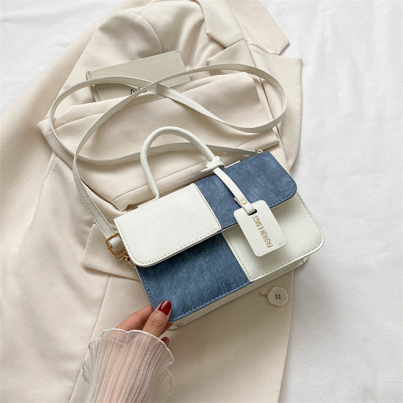 Splicing Texture Handbag