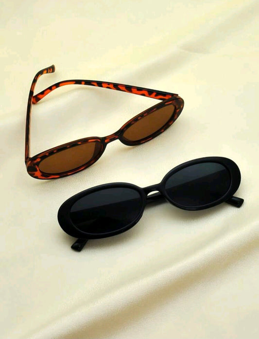 Tortoiseshell Oval Fashion Sunglasses