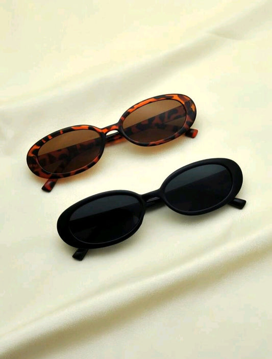 Tortoiseshell Oval Fashion Sunglasses